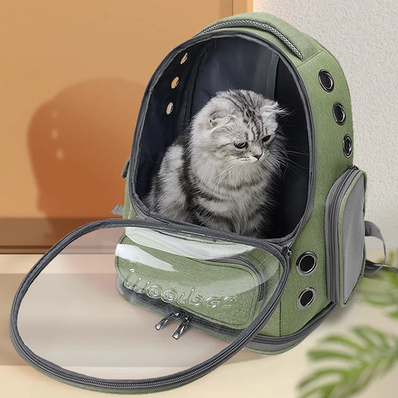 Mochila Transparente para Pets – Viagem e Passeios com Conforto