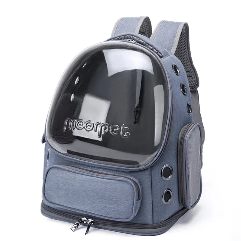 Mochila Transparente para Pets – Viagem e Passeios com Conforto