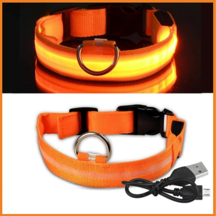 Coleira Fluorescente LumySafe – Máxima Segurança Para Seu Pet!