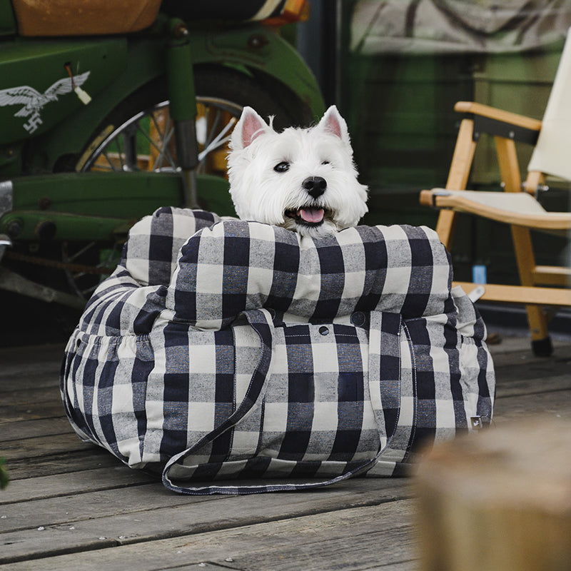 Cama Portátil para Carro – Assento de Viagem para Cães Médios e Grandes