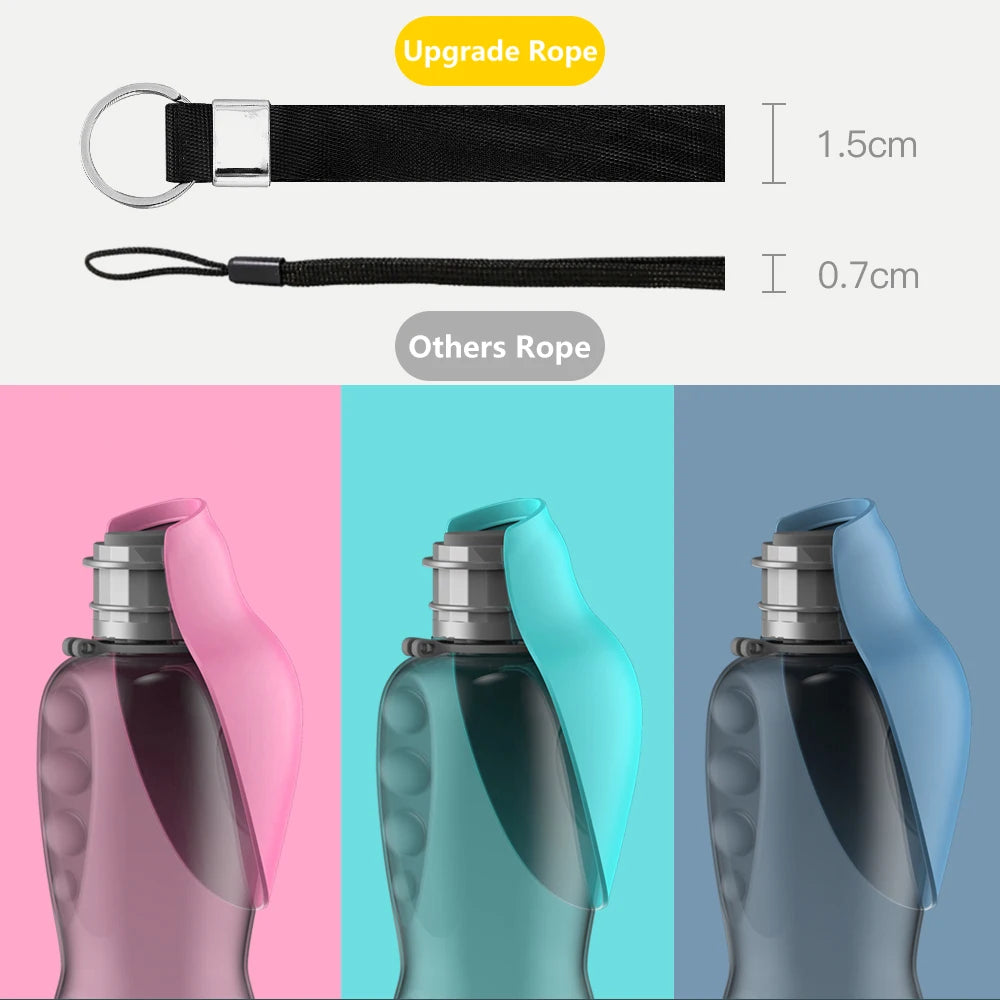 Garrafa Portátil 800ml com Comedouro para Cães – Ideal para Viagens