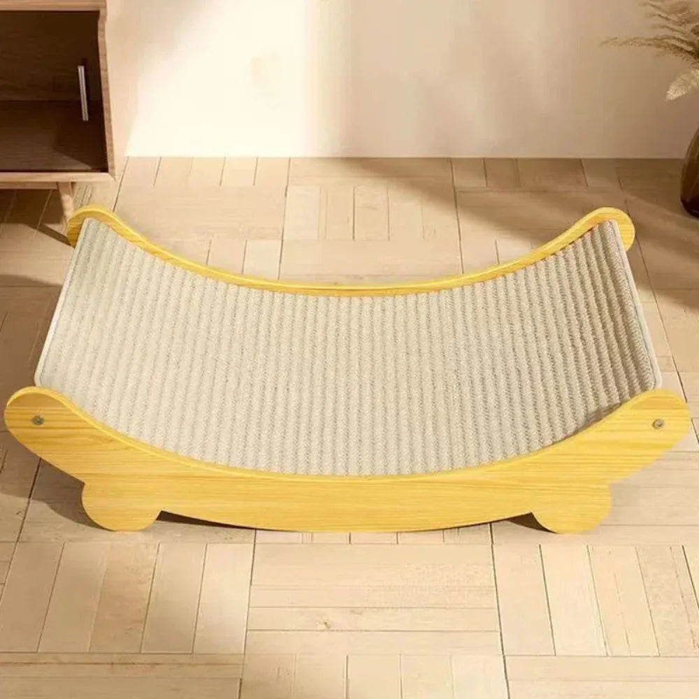Arranhador para Gatos – Placa Removível, Cama e Brinquedo