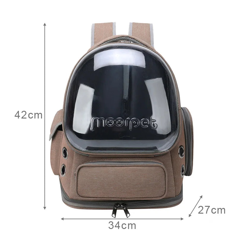 Mochila Transparente para Pets – Viagem e Passeios com Conforto