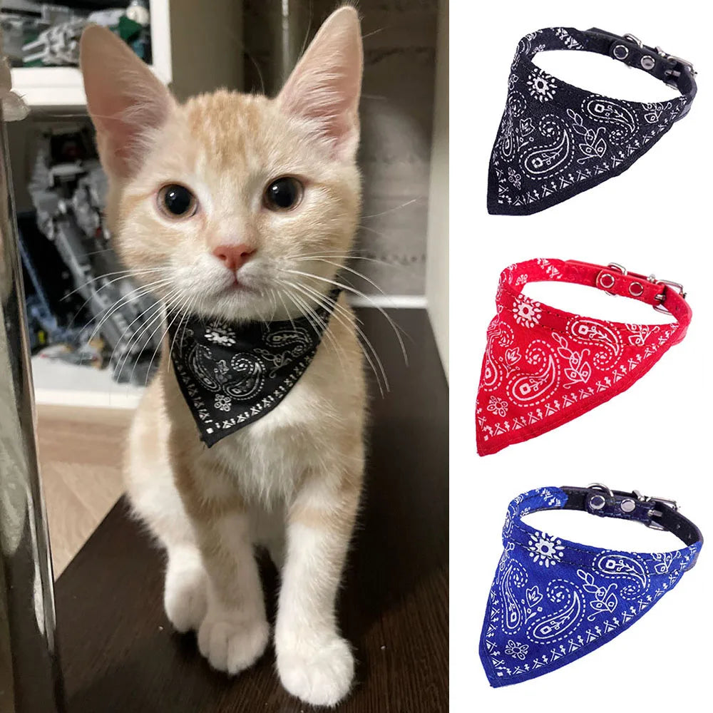 Bandana Ajustável para Pets – Estampa Fofa e Conforto