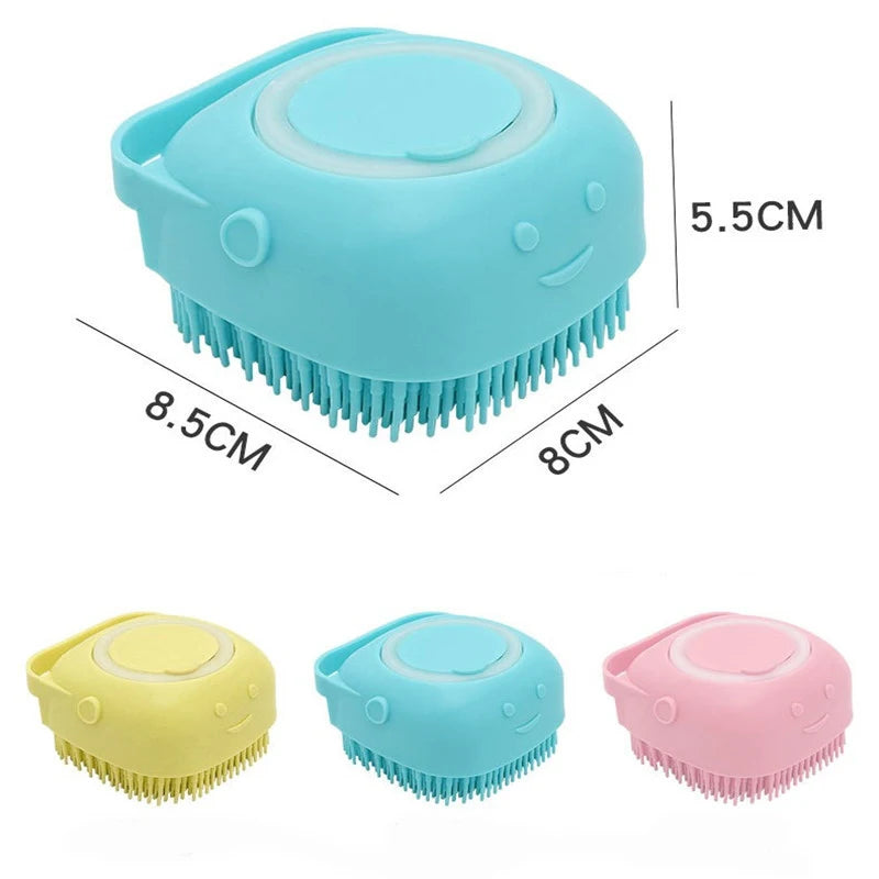 Luva de Banho e Massagem para Pets – Silicone Macio e Seguro