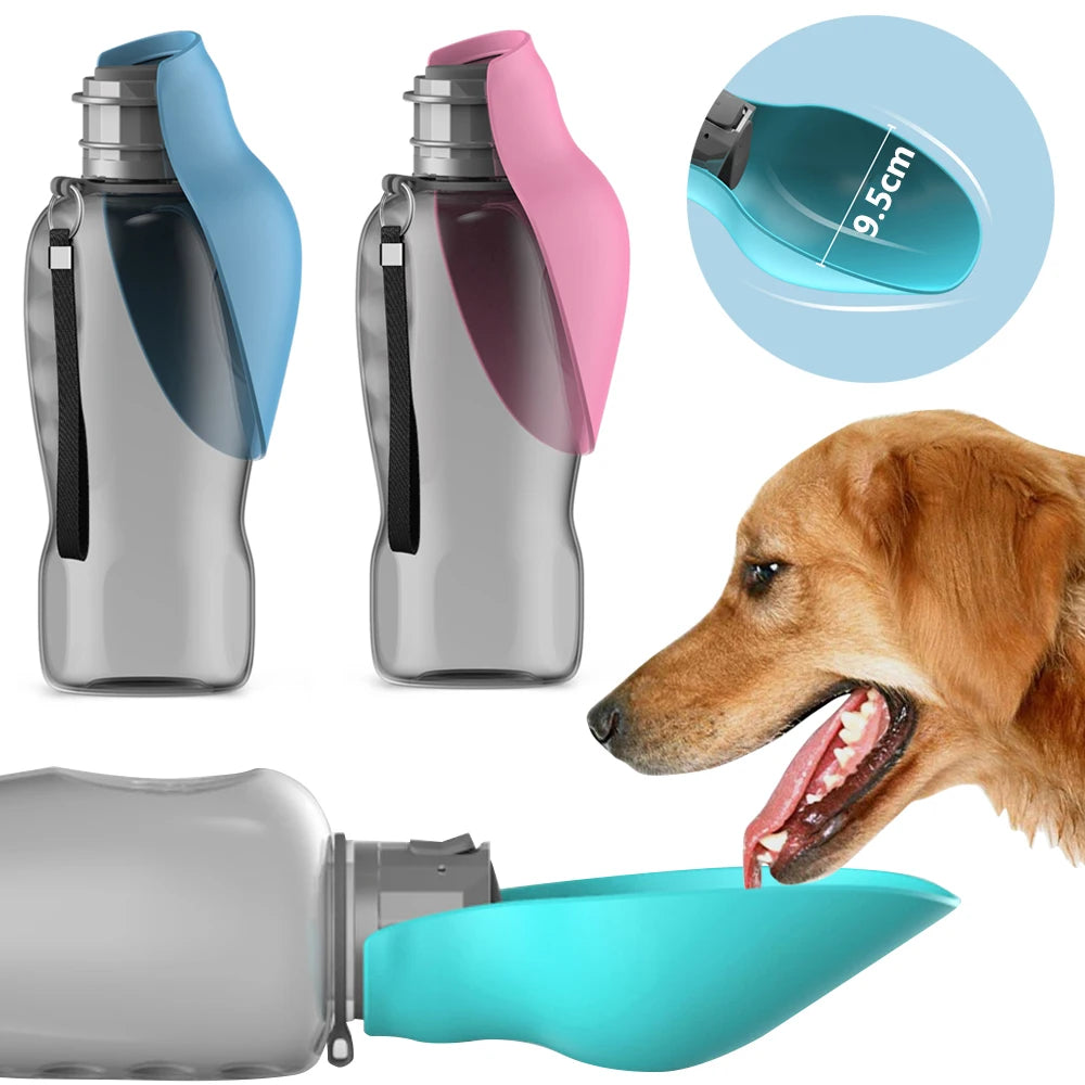 Garrafa Portátil 800ml com Comedouro para Cães – Ideal para Viagens