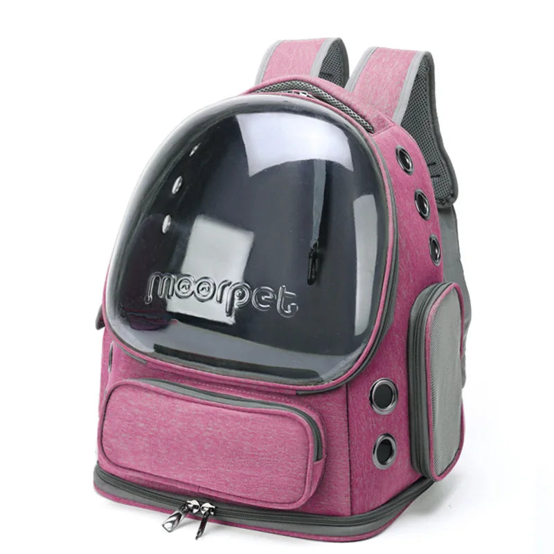 Mochila Transparente para Pets – Viagem e Passeios com Conforto