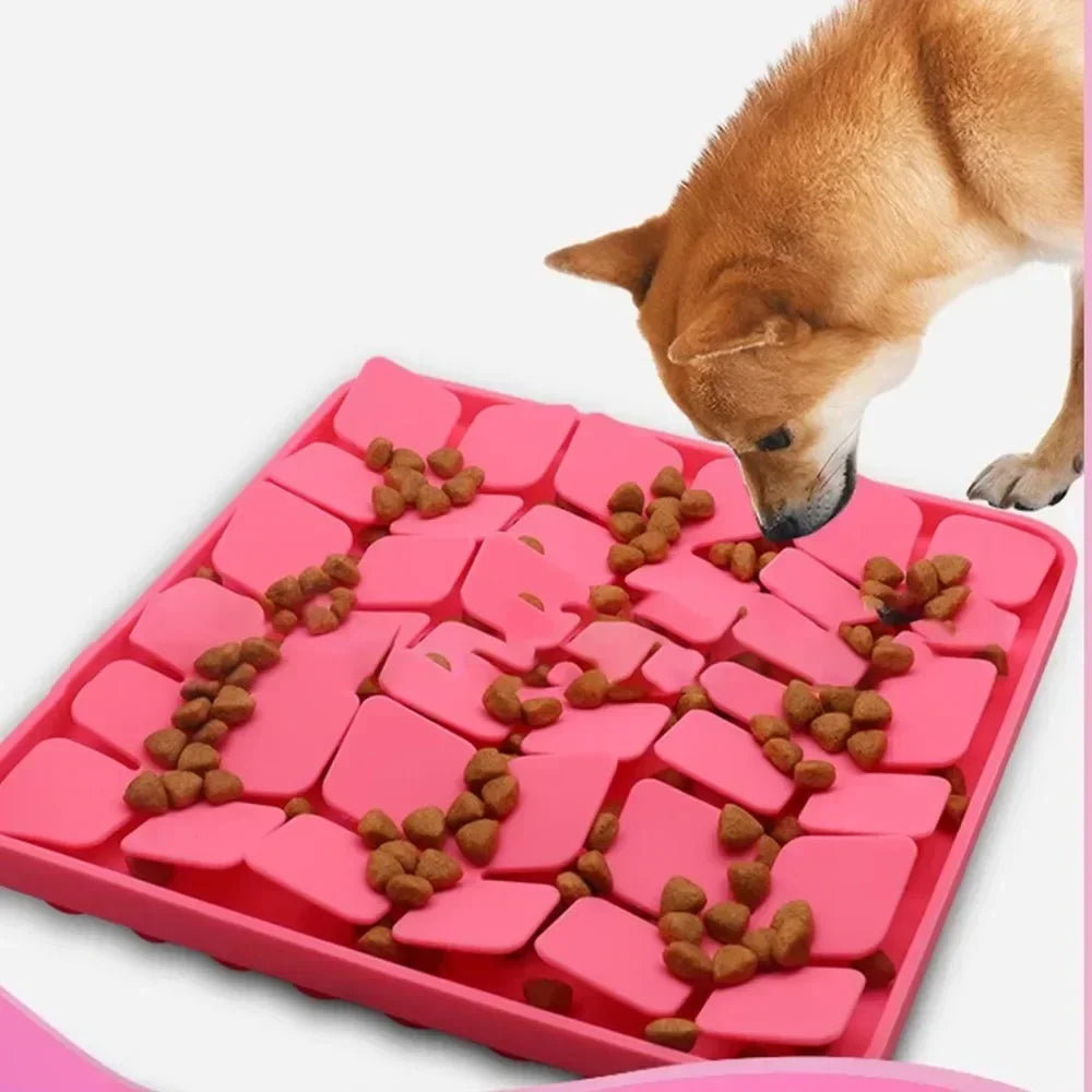 Tapete Olfativo para Cães – Alimentador Lento com Ventosa