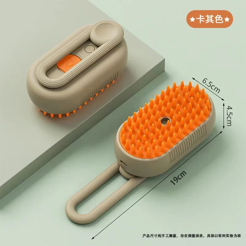 Escova a Vapor Elétrica 3 em 1 – Para Cães e Gatos