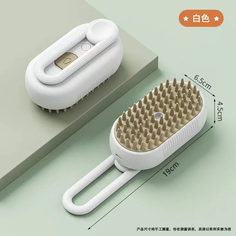 Escova a Vapor Elétrica 3 em 1 – Para Cães e Gatos