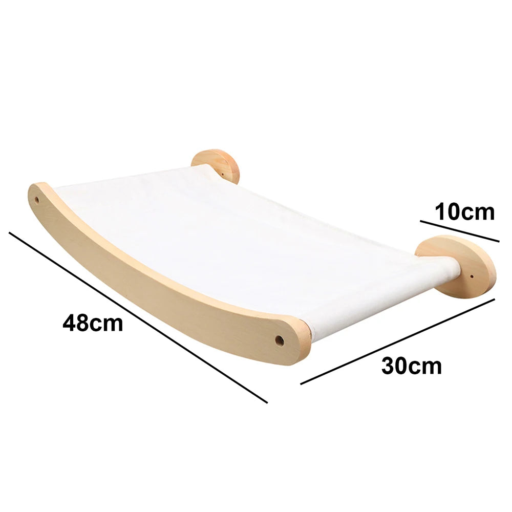 Escada de Parede 50cm para Gatos – Com Rede, Arranhador e Casinha