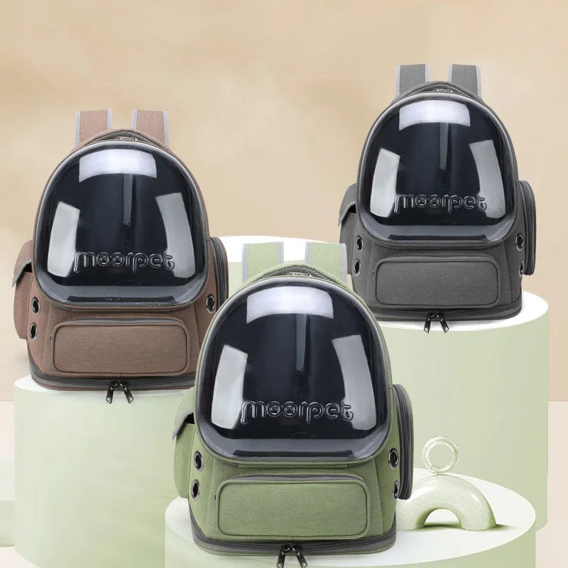 Mochila Transparente para Pets – Viagem e Passeios com Conforto