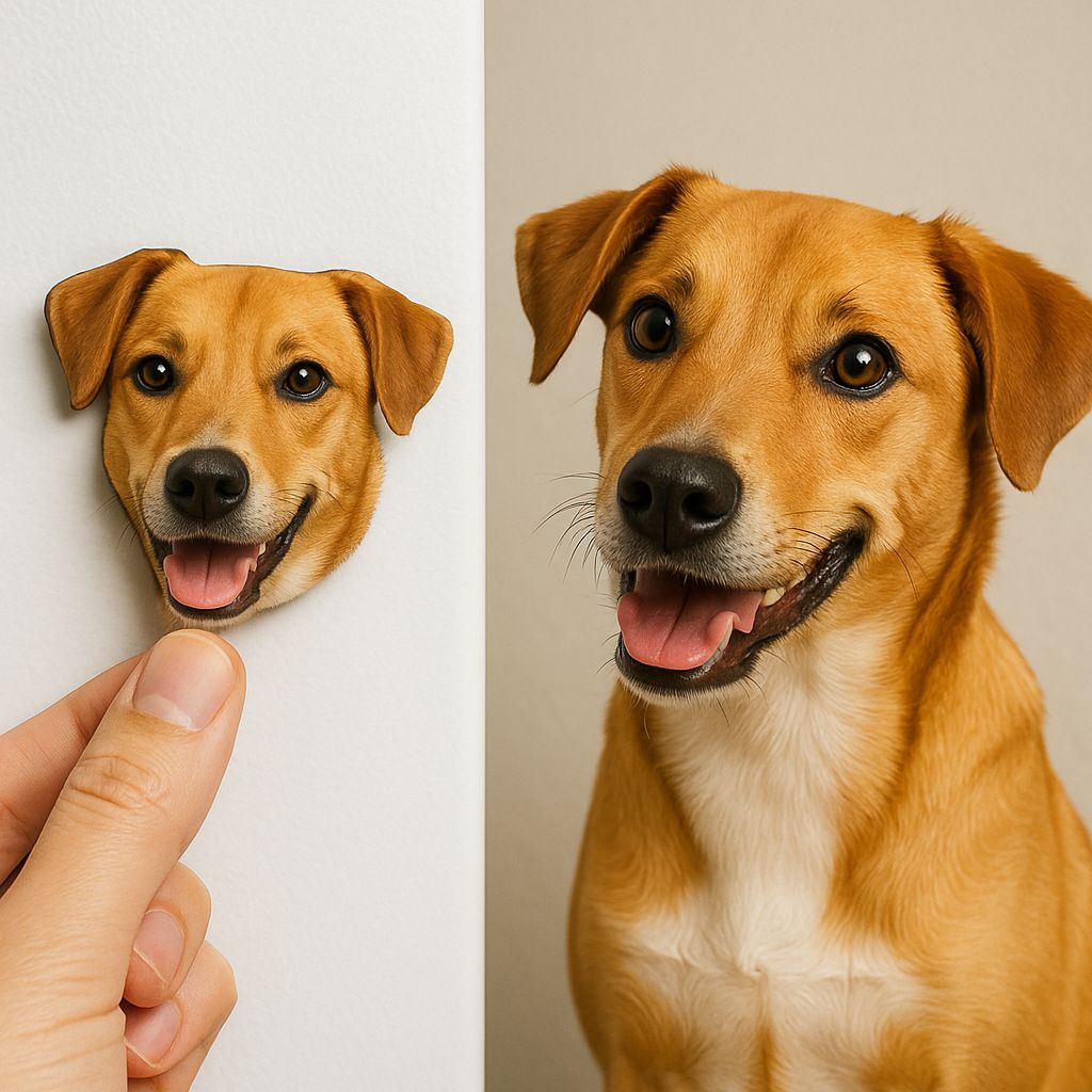Miniatura Personalizada do Seu Pet – Ímã Exclusivo