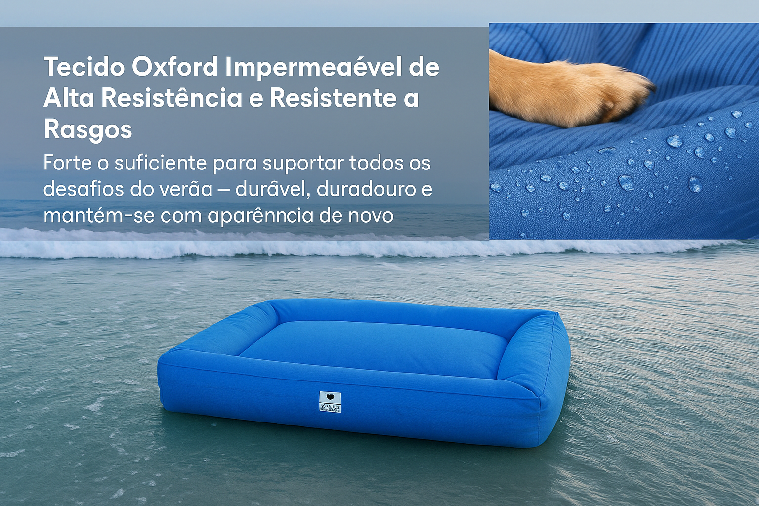 Cama para Pet Fully Ortopédica - A Prova D'Água e Indestrutivel